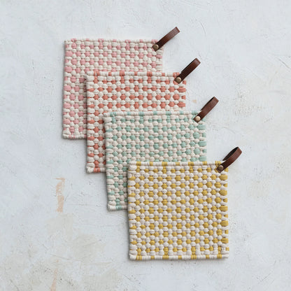 Cotton Crocheted Pot Holder