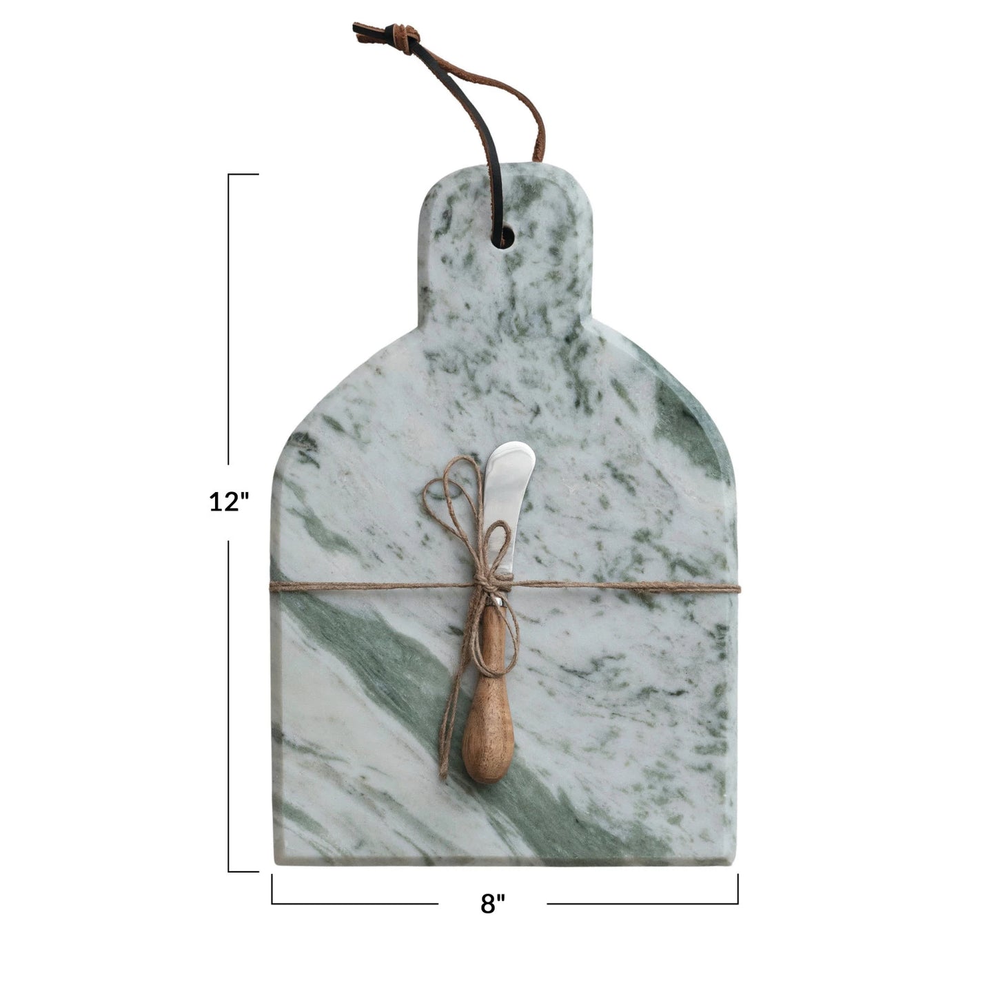 Marble Cheese/Cutting Board w/ Canape Knife