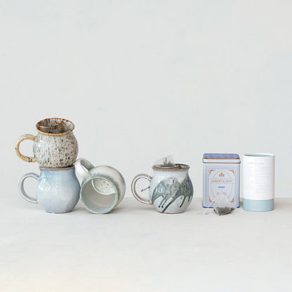 Stoneware Tea Bag Mug