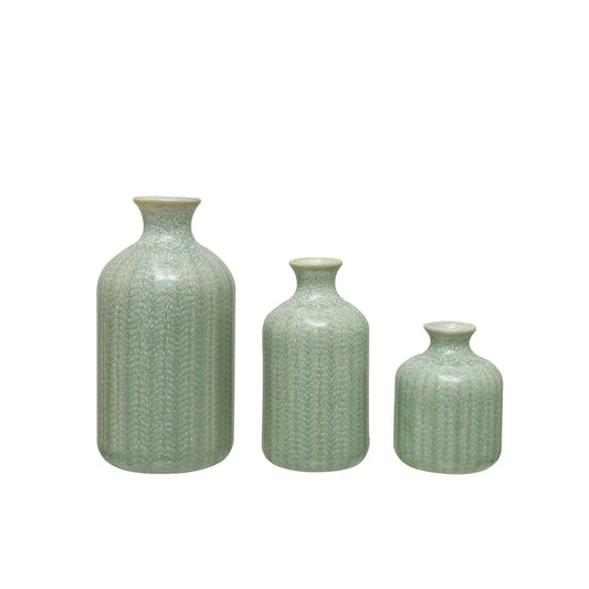 Embossed Stoneware Vases (Copy)