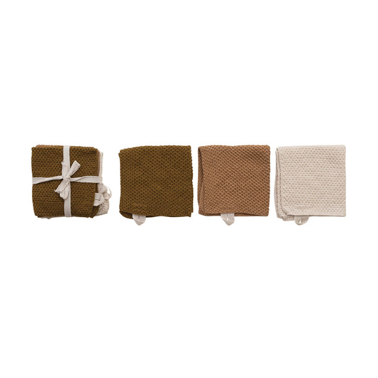 Square Cotton Knit Dish Cloths