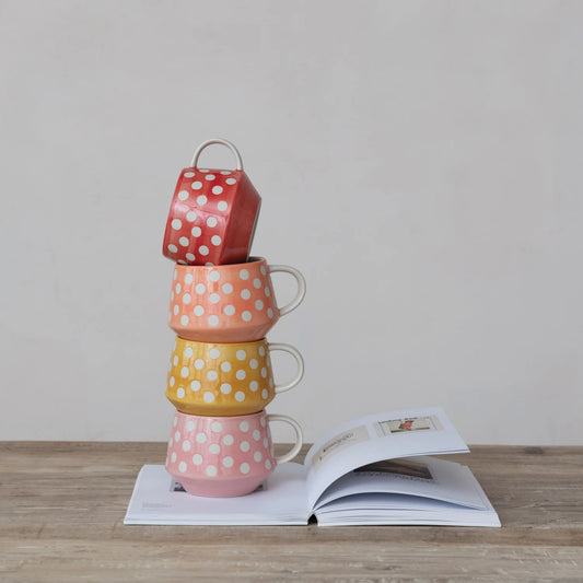 Stoneware Mug w/ Dots