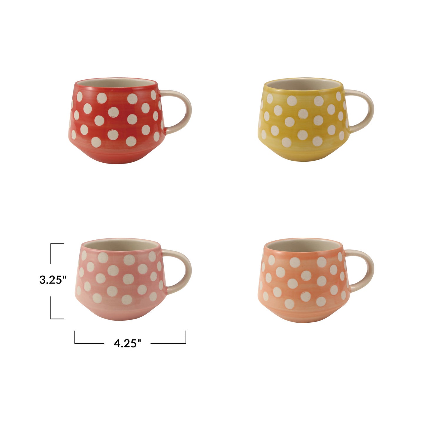 Stoneware Mug w/ Dots