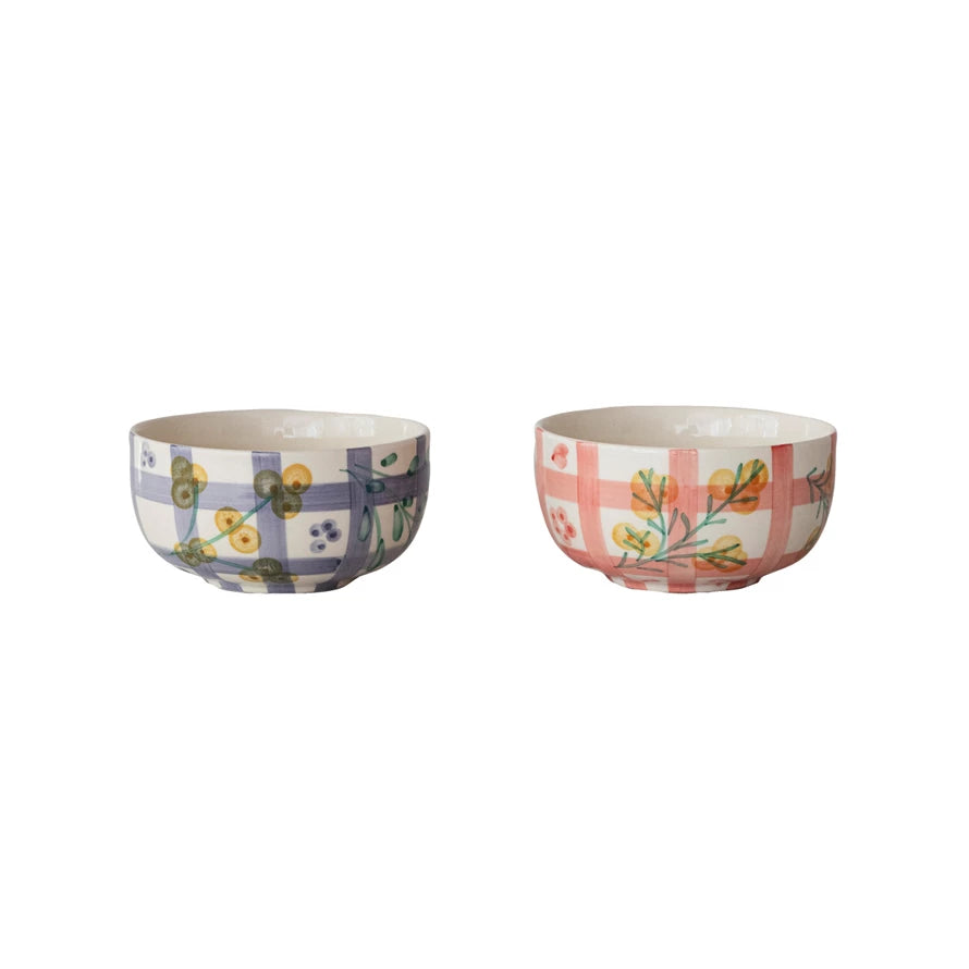 Hand-Painted Stoneware Bowl
