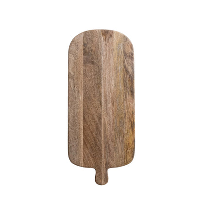 Mango Wood Footed Cheese/Serving Board with Handle