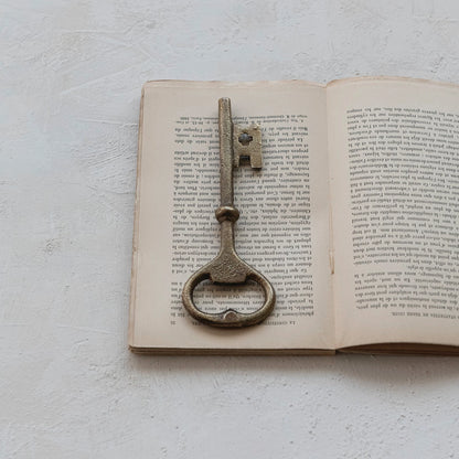 Cast Iron Key Shaped Bottle Opener