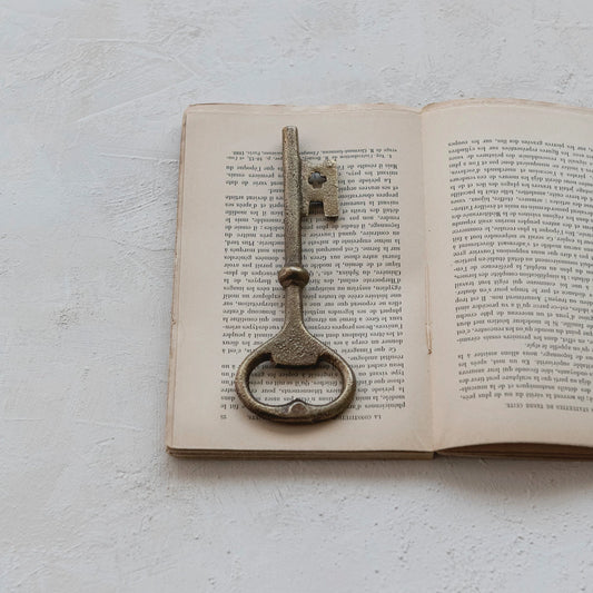 Cast Iron Key Shaped Bottle Opener