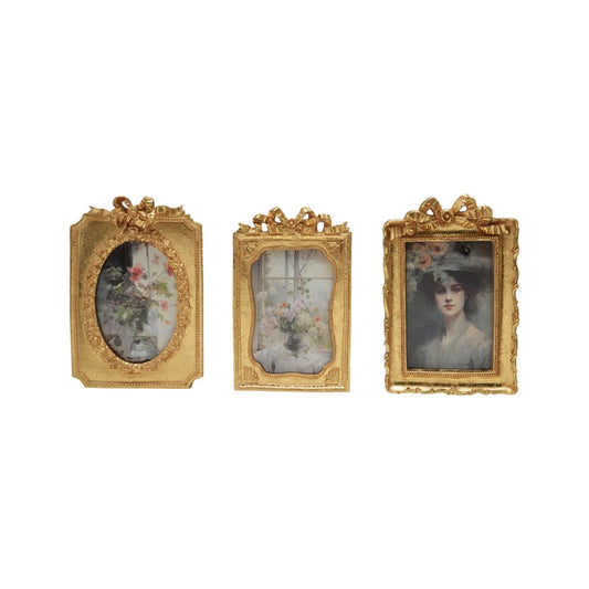 Resin Photo Frame with Bow