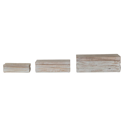 Whitewashed Reclaimed Wood Boxes