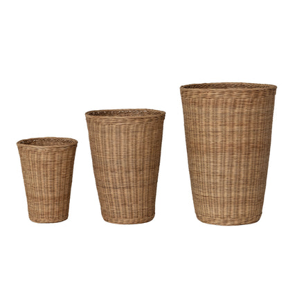 Hand-Woven Rattan Baskets