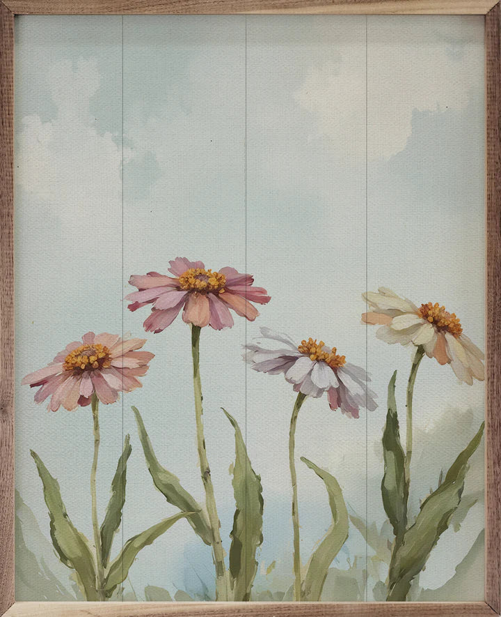 Field Of Zinnias Sign