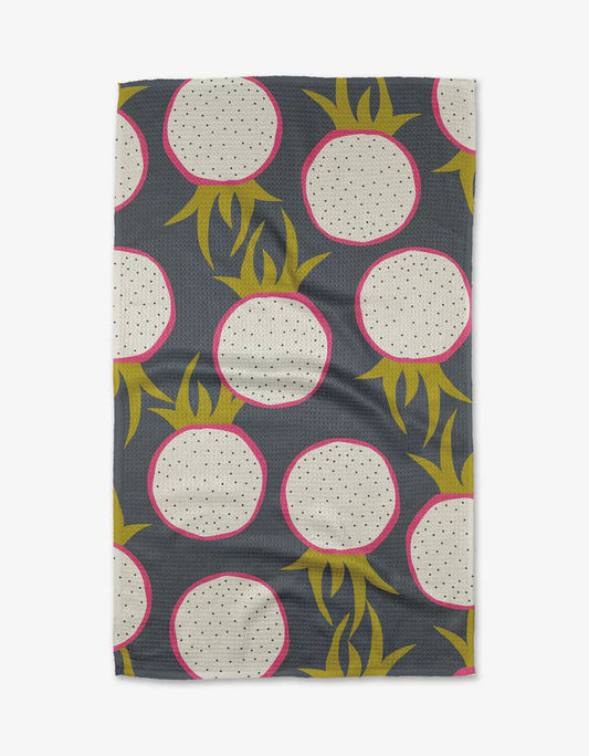 Dragon Fruit Frolic Kitchen Tea Towel