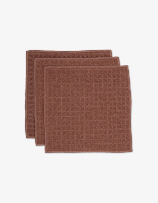 Dusty Rose Waffle Washcloths