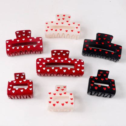 Red Heart Hair Clip