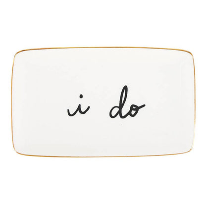 I Do Ceramic Trinket Tray