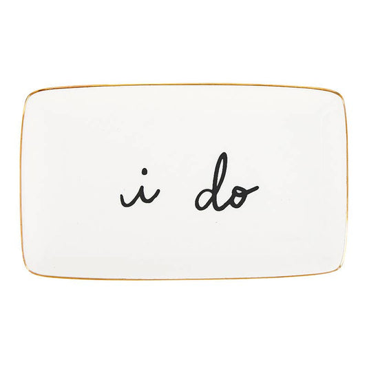 I Do Ceramic Trinket Tray