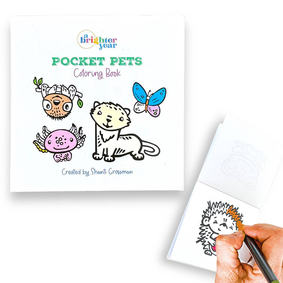 Pocket Pets Animal Mini Coloring Book