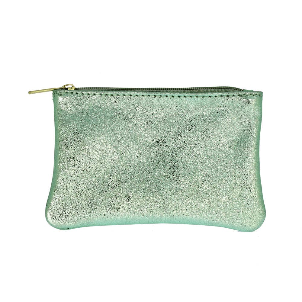 Small Leather Zip Pouch