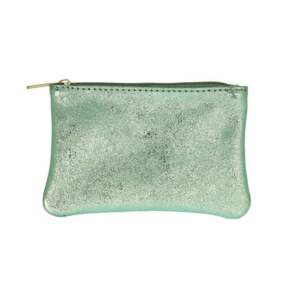 Small Leather Zip Pouch