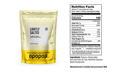 Lightly Salted Flavor-Wrapped Popcorn Kernels Bags
