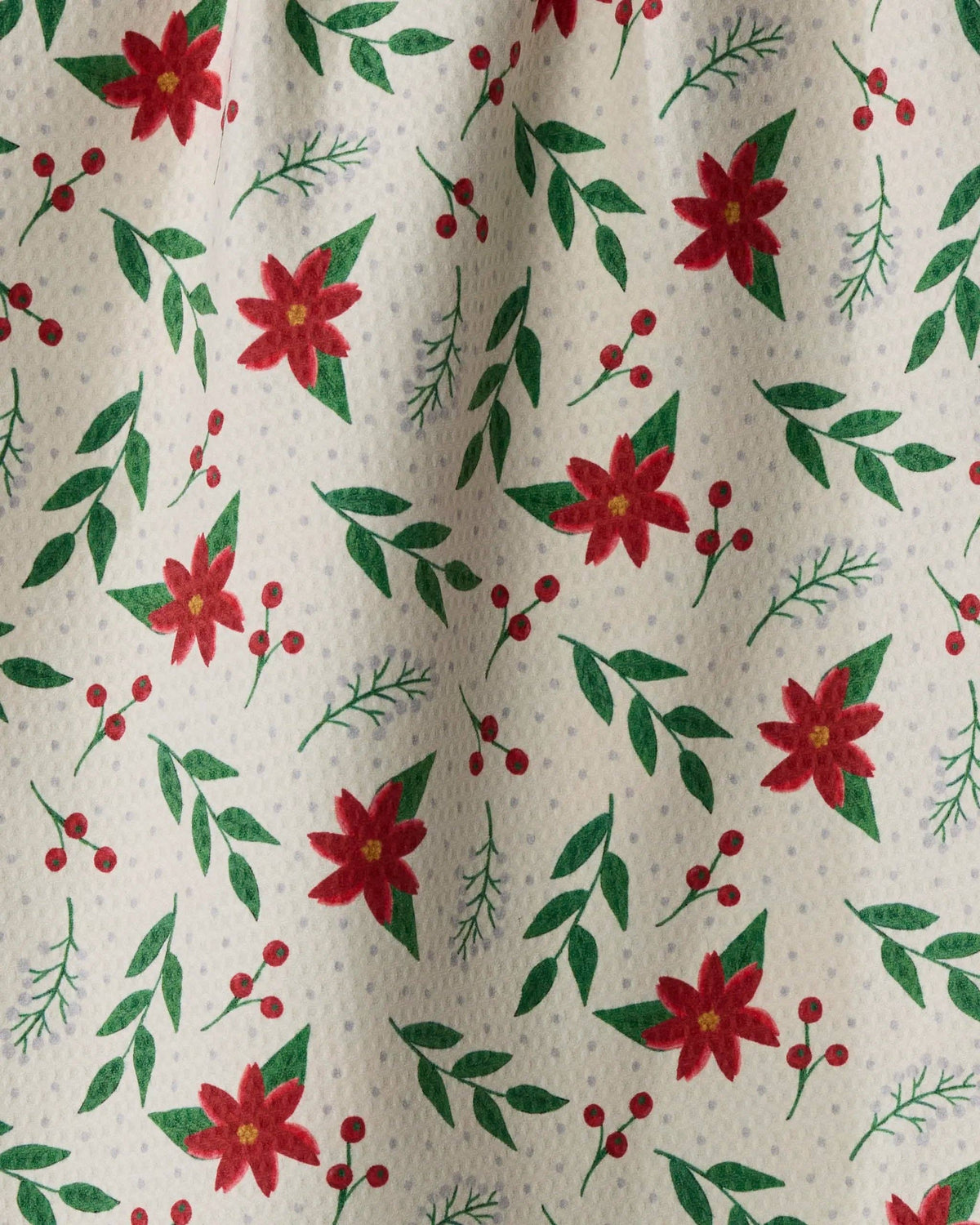 Winter Bloom Luxe Kitchen Tea Towel