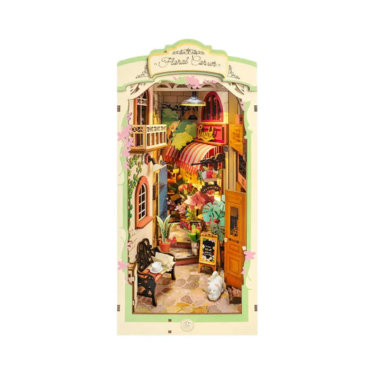 Floral Corner Book Nook Shelf Insert Kit