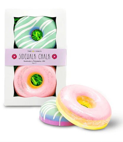 Rainbow Donuts Sidewalk Chalk