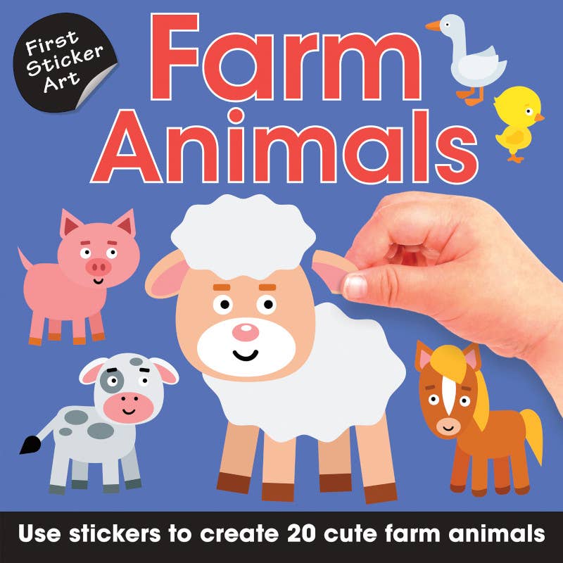 Farm Animals First Sticker Art Book
