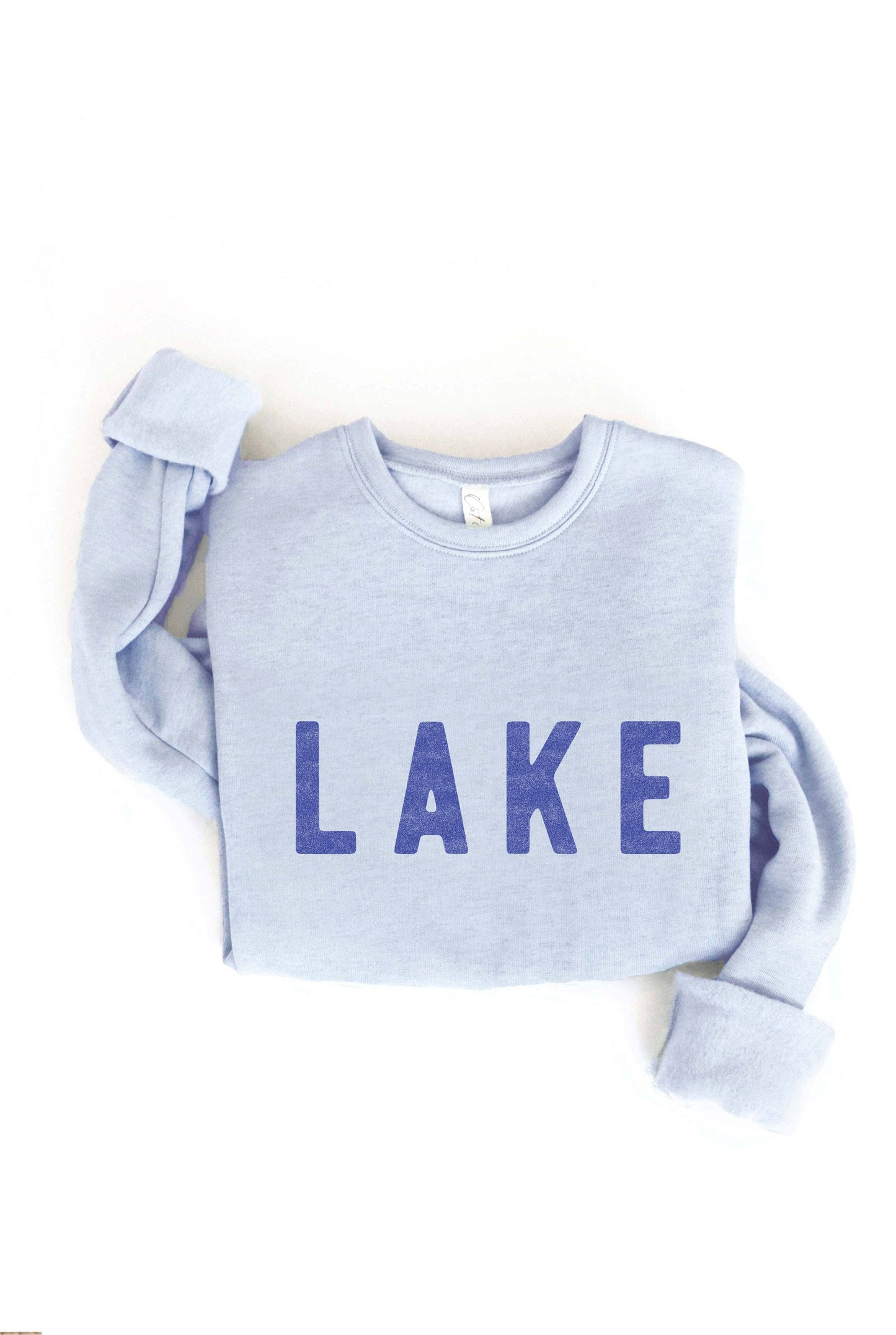 Light Blue LAKE Graphic Sweatshirt