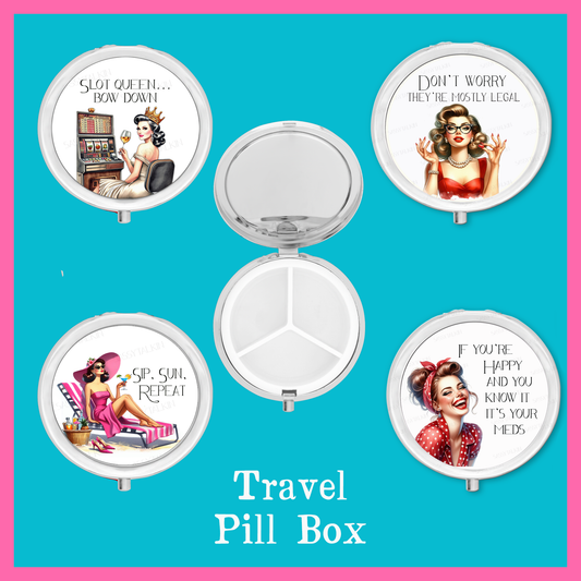 Everything Hurts and I'm Dying Purse Pill Box Organizer