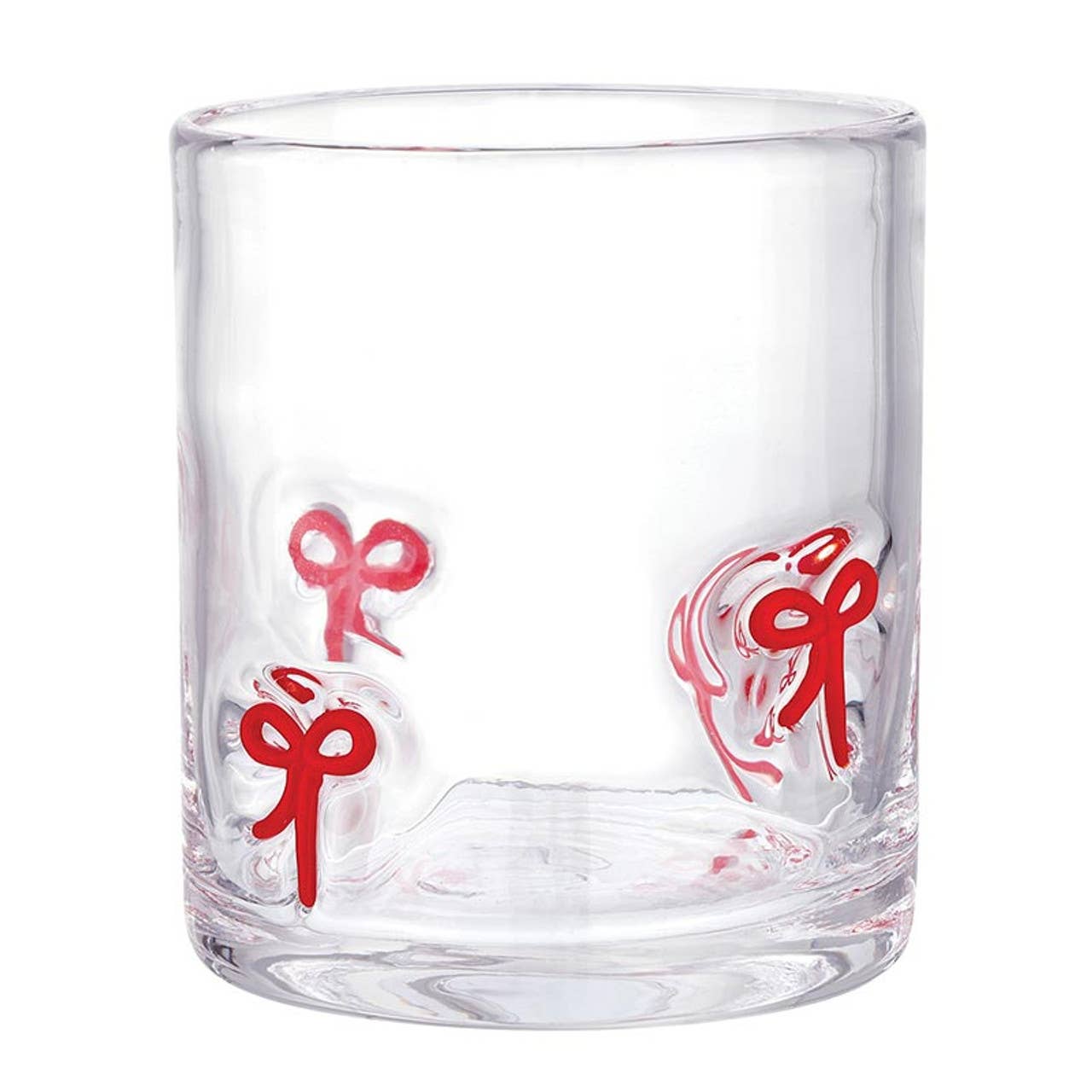 Red Bow Icon Glass