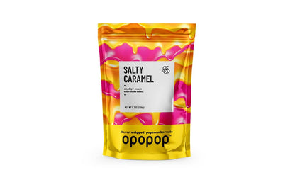 Salty Caramel Flavor Wrapped Popcorn Kernels Bags