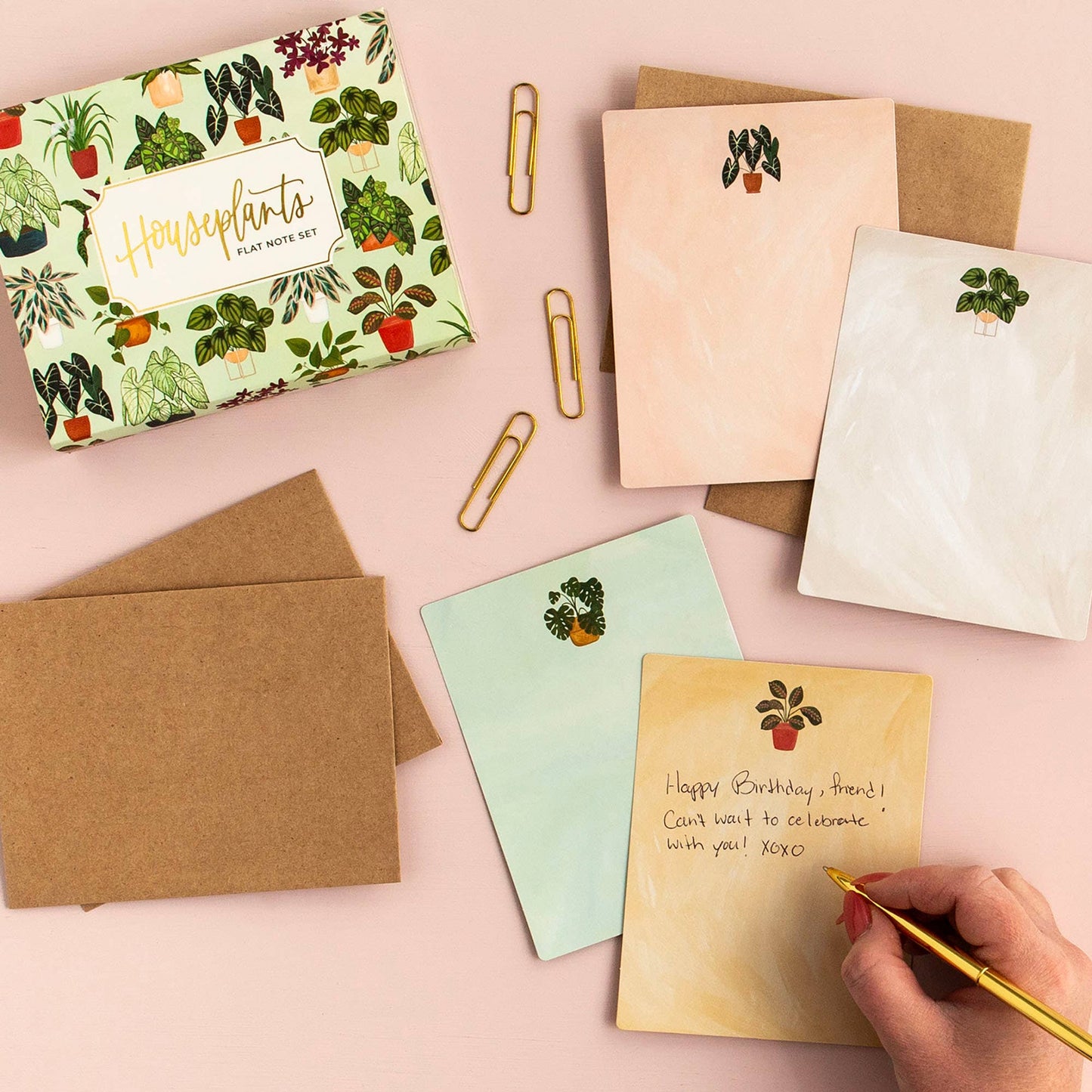 Houseplants Flat Note Set