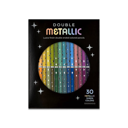 Metallic Double Ended Colored Pencils