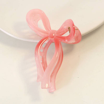 Jelly Color Bow Hair Clip