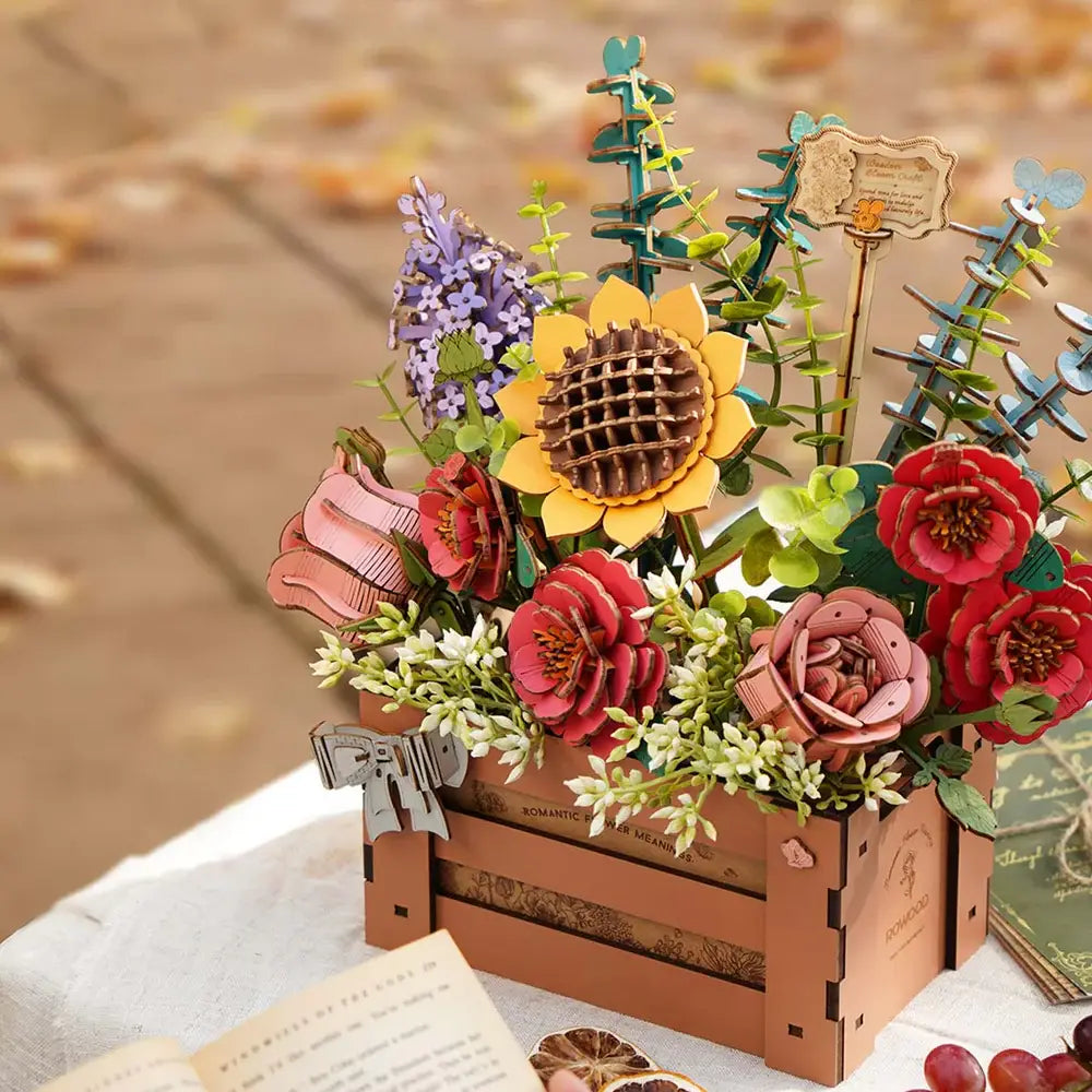 Wooden Bloom Box