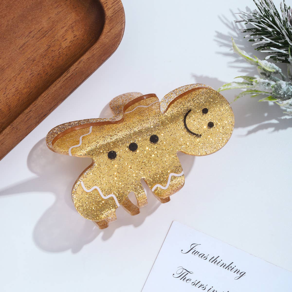 Christmas Tree Hair Claw Clip