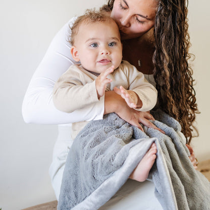 Chambray Lush Receiving Blanket