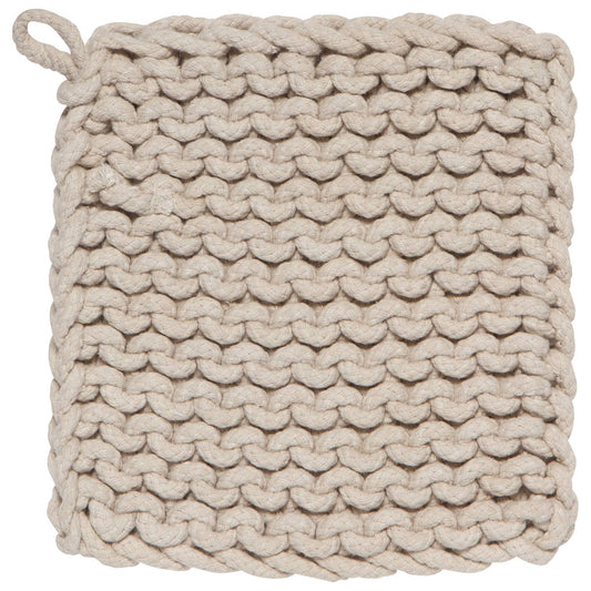 Dove Gray Knit Potholder