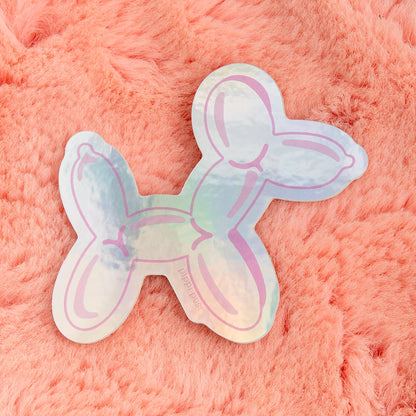 Balloon Dog Holographic Decal Sticker