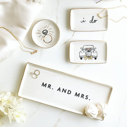 Mr. And Mrs. Ceramic Tray