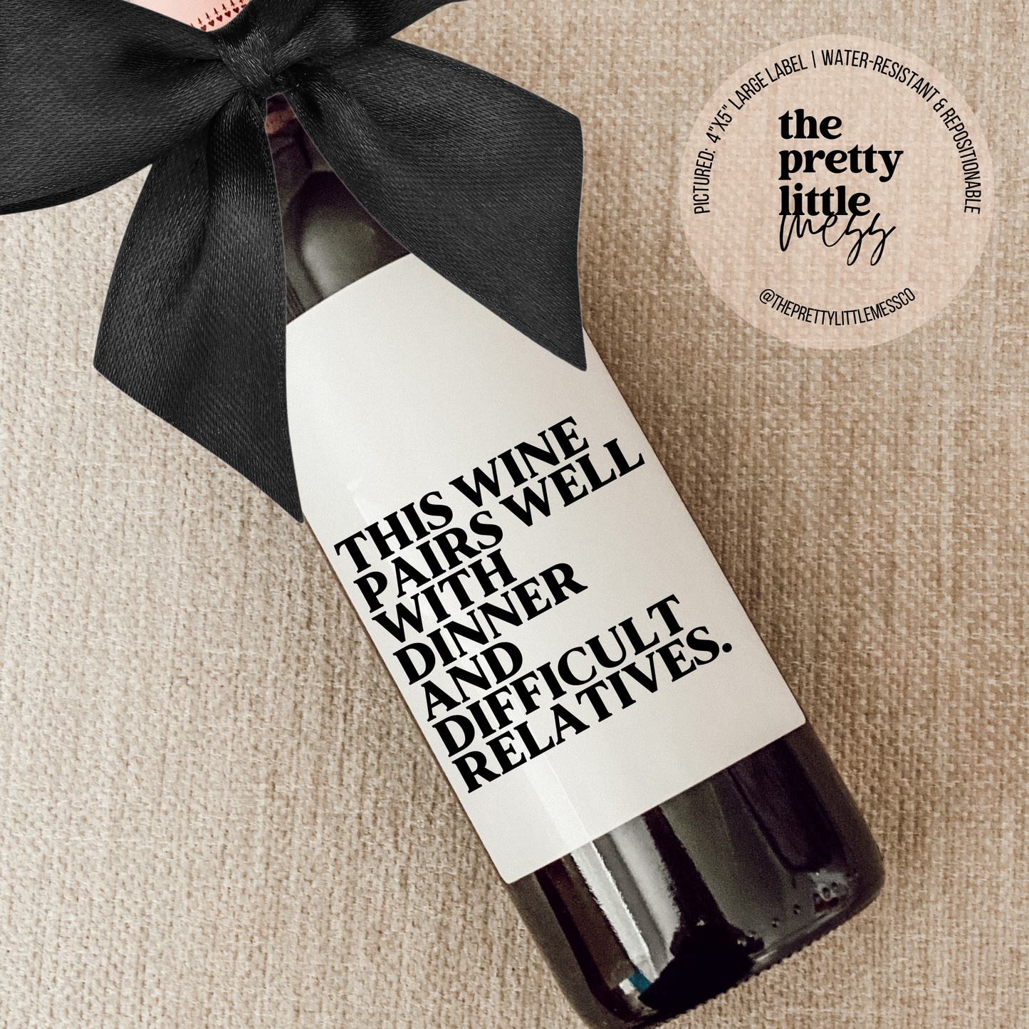 Difficult Relatives Wine Label
