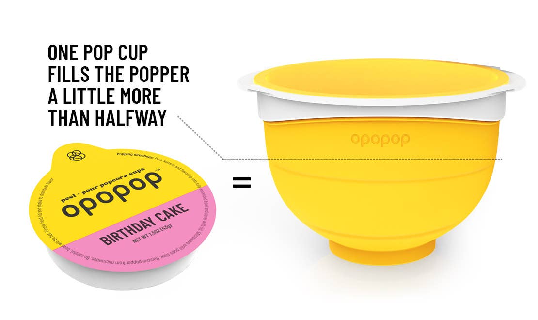 Birthday Cake Pop Cups Popcorn Kernels