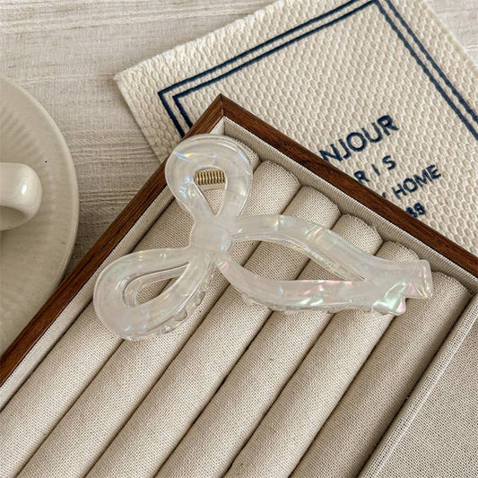 Iridescent Bow Hair Clip