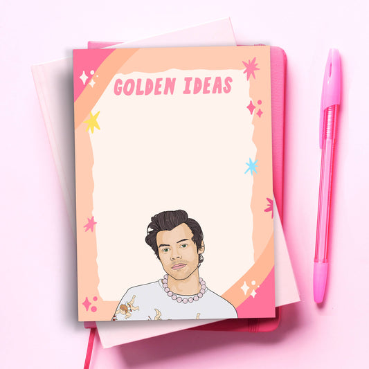 Golden Ideas Harry Styles Notepad