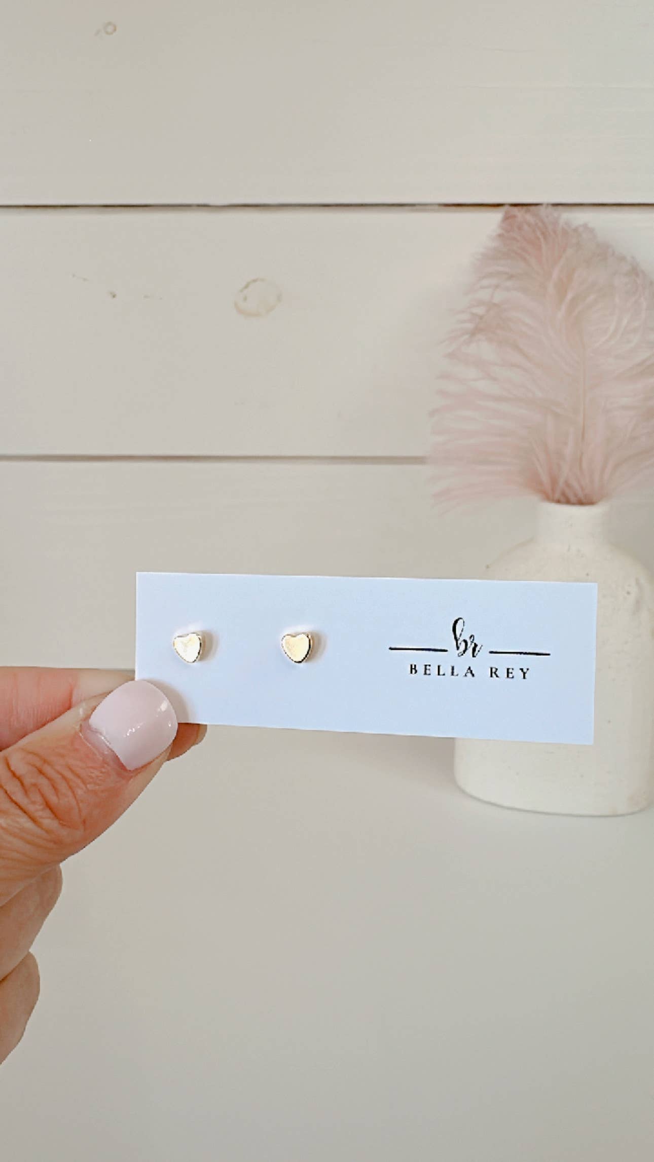 The Corley Heart Stud Earrings