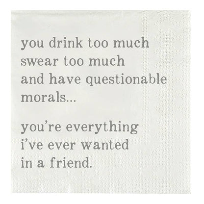 Questionable Cocktail Napkins