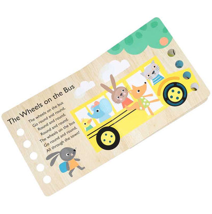 The Wheels on the Bus Touch and Trace Nursery Rhymes