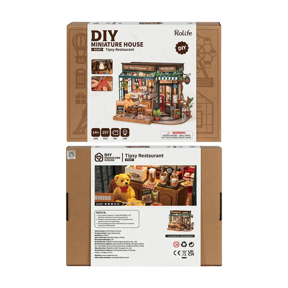 Tipsy Restaurant Miniature House