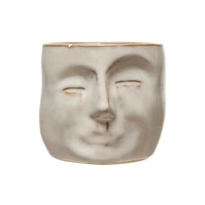 Stoneware Face Planter